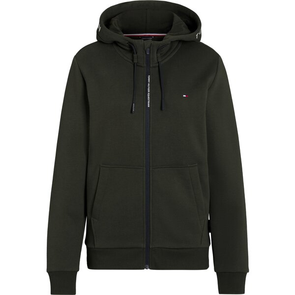 TOMMY HILFIGER EQUESTRIAN unisex zip-hoodie Union pine | XS