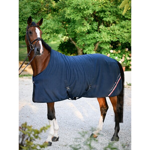 TOMMY HILFIGER EQUESTRIAN fleecedeken Stanford desert sky | 145 cm