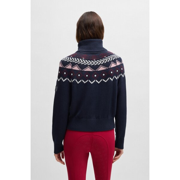 BOSS EQUESTRIAN gebreide trui Anuk Norway sky captain | XS