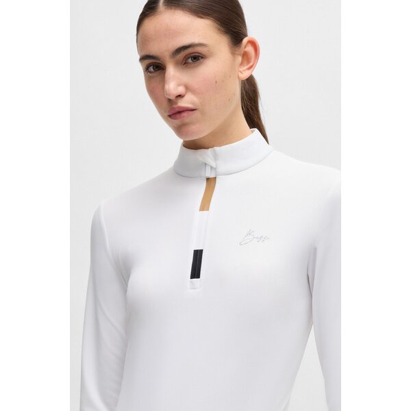 BOSS EQUESTRIAN wedstrijdshirt Minou white | XS
