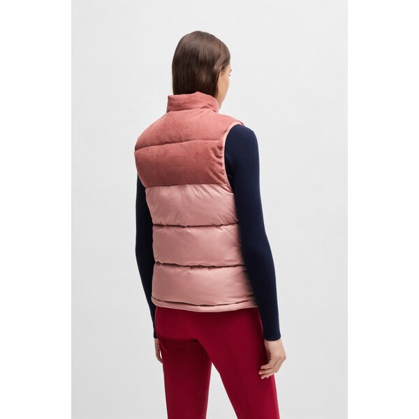 BOSS EQUESTRIAN gewatteerde bodywarmer Viola Cord rose hazel | XS