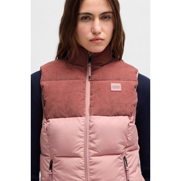 BOSS EQUESTRIAN gewatteerde bodywarmer Viola Cord rose hazel | XS