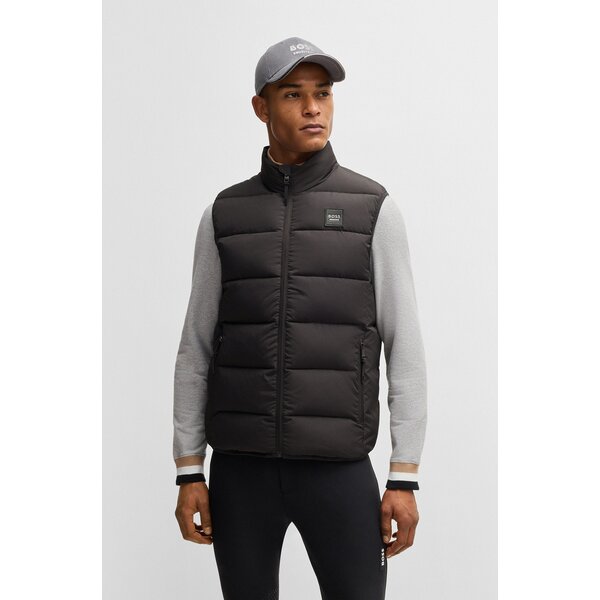 BOSS EQUESTRIAN gewatteerde herenbodywarmer Arthur Cord grey | S