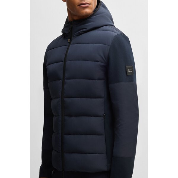 BOSS EQUESTRIAN gewatteerde hybride jas Jeff sky captain | S