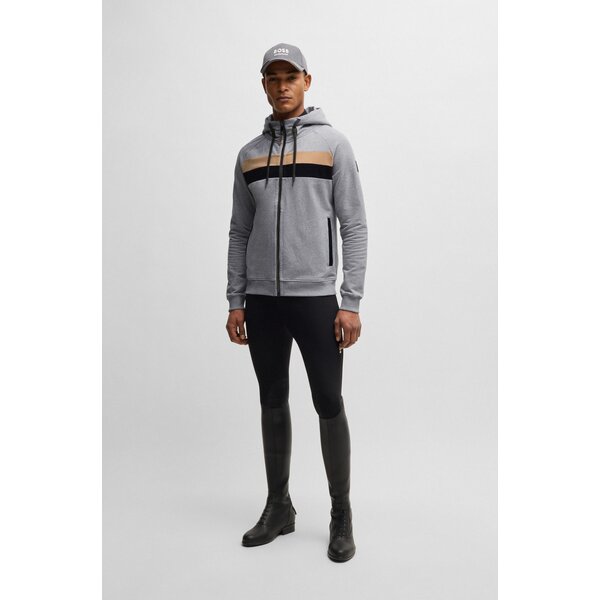 BOSS EQUESTRIAN zip-hoodie River grey | S