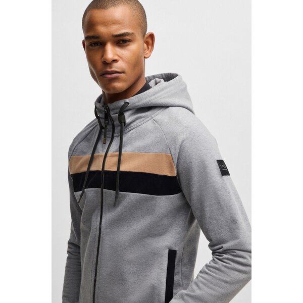 BOSS EQUESTRIAN zip-hoodie River grey | S