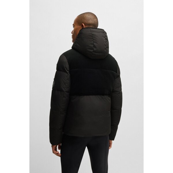 BOSS EQUESTRIAN gewatteerde corduroy jas Tomas black | S