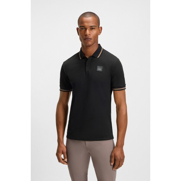 BOSS EQUESTRIAN poloshirt met patch Paul 