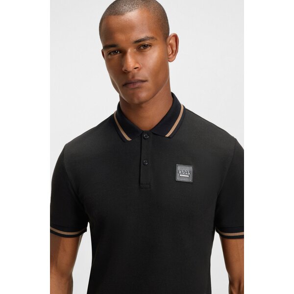 BOSS EQUESTRIAN poloshirt met patch Paul 