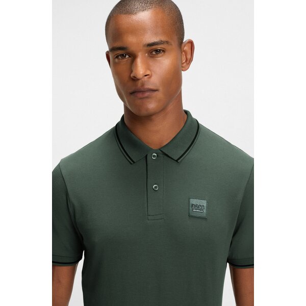 BOSS EQUESTRIAN poloshirt met patch Paul 