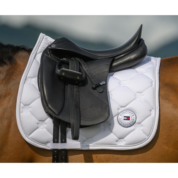 TOMMY HILFIGER EQUESTRIAN dressuurzadeldek Liberty optic white | Warmbloed/Dressuur