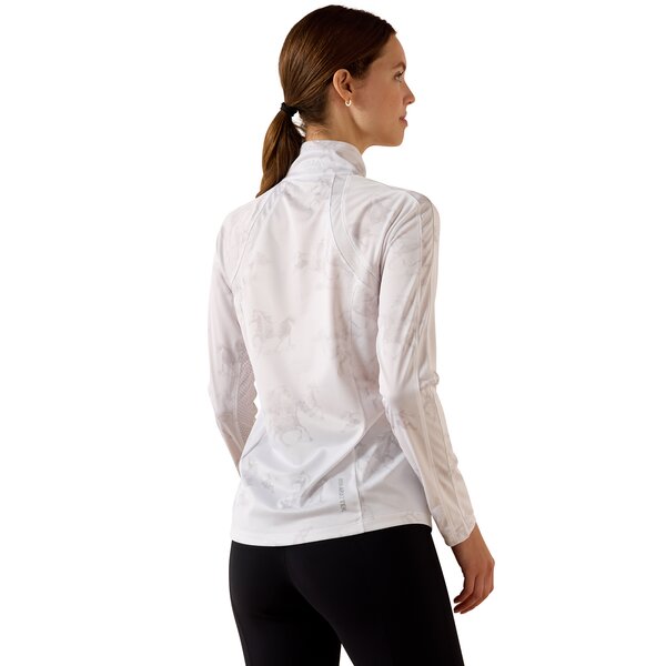 ARIAT functioneel shirt Sunstopper 3.0 white print | M