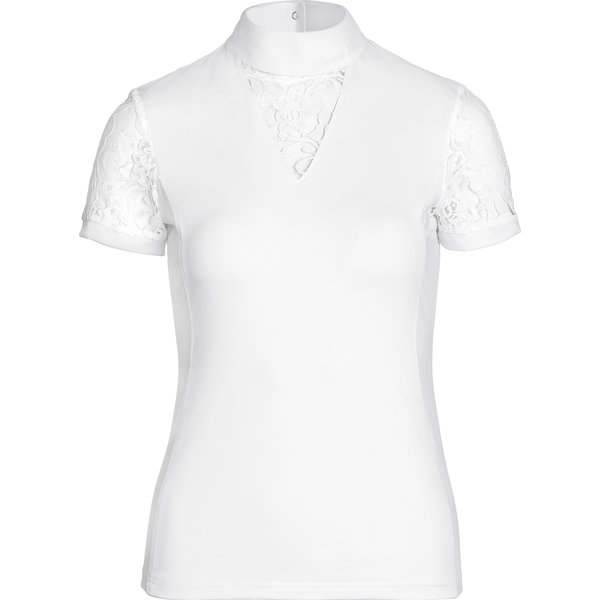 Cheval de Luxe Turniershirt mit Spitze white | L