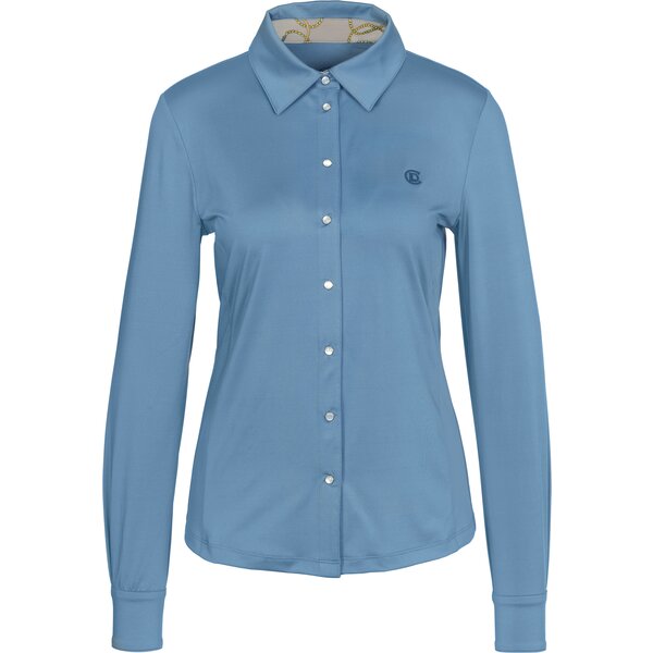 Cheval de Luxe Funktionsbluse steel blue | XS