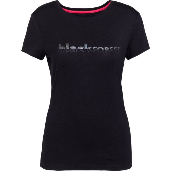 black forest T-Shirt mit Glitzerprint 