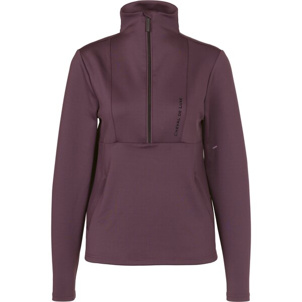 Cheval de Luxe Funktions-Sweatshirt velvet plum | XS