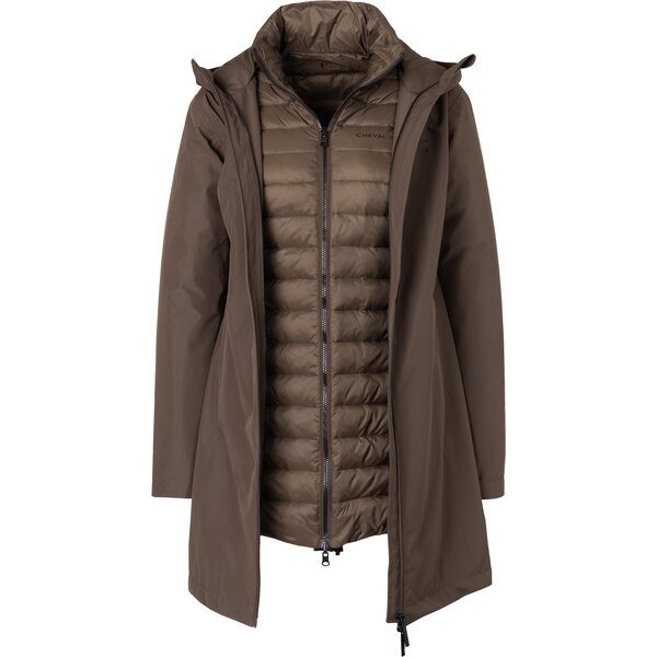 Cheval de Luxe Parka 3-in1 chocolate | XS