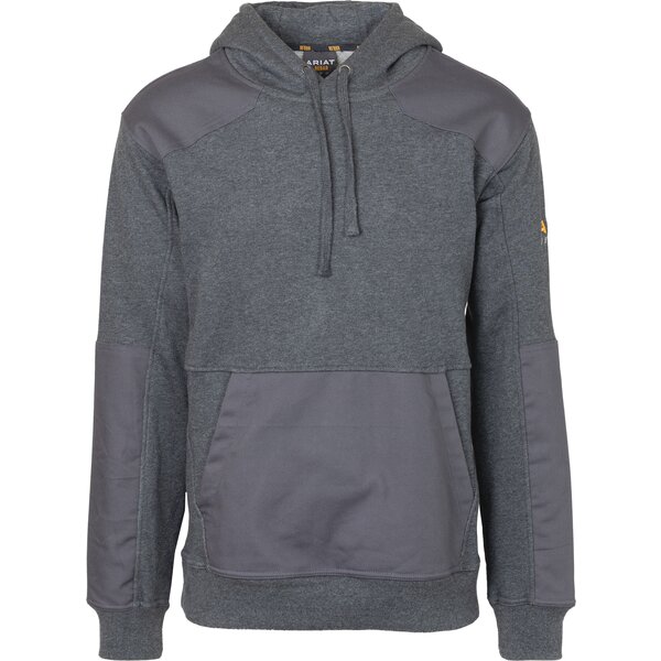 ARIAT Hoodie Rebar Workman DuraCanvas charcoal heather grey | XS