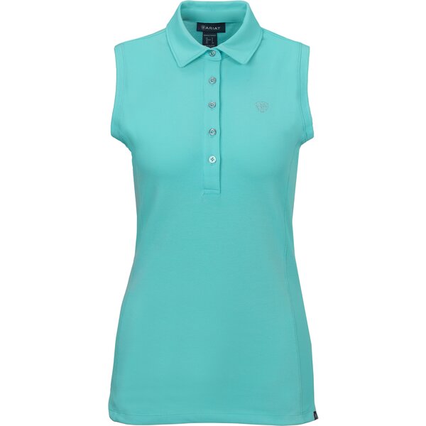 ARIAT Poloshirt 3.0 Sleeveless pool blue | XS