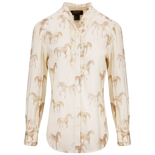 ARIAT blouse Cricklade horseprint | XS