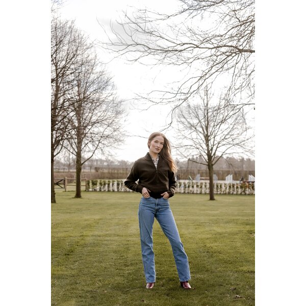 ARIAT sweater met halve ritssluiting Foxleigh 