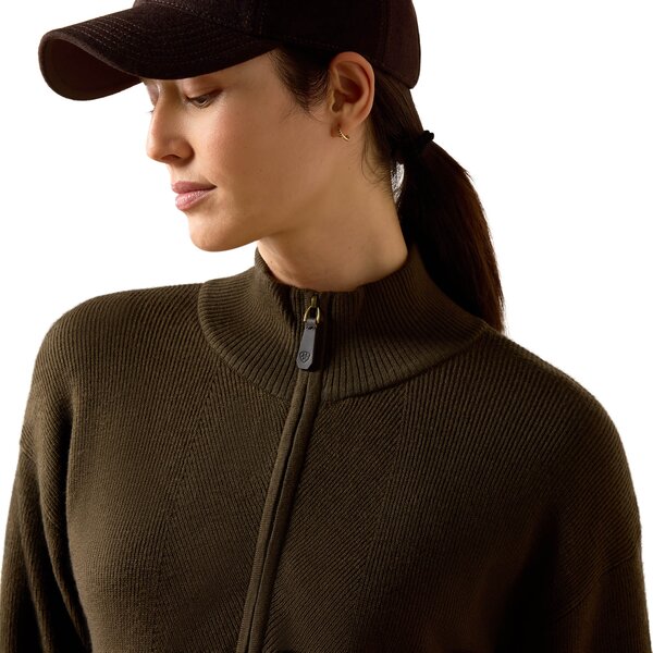 ARIAT sweater met halve ritssluiting Foxleigh 