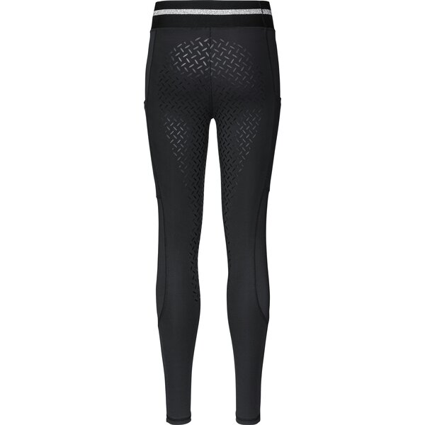 black forest kids grip-rijleggings met full-grip zitvlak black | 104