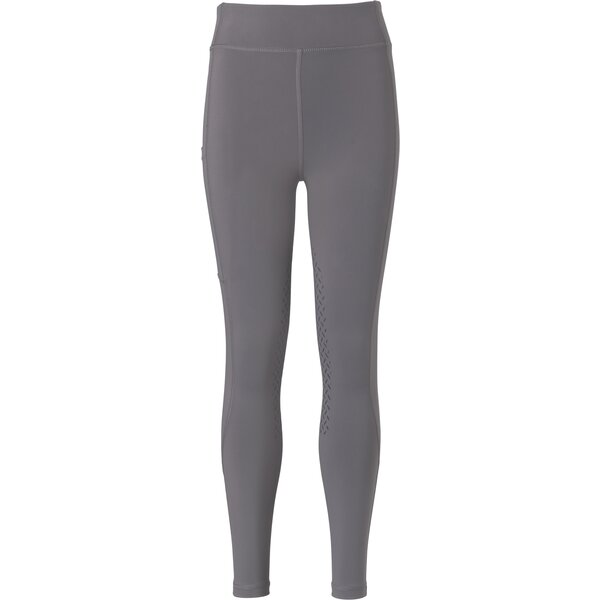 black forest kids Grip-Halbbesatz-Reitleggings darkest grey | 128