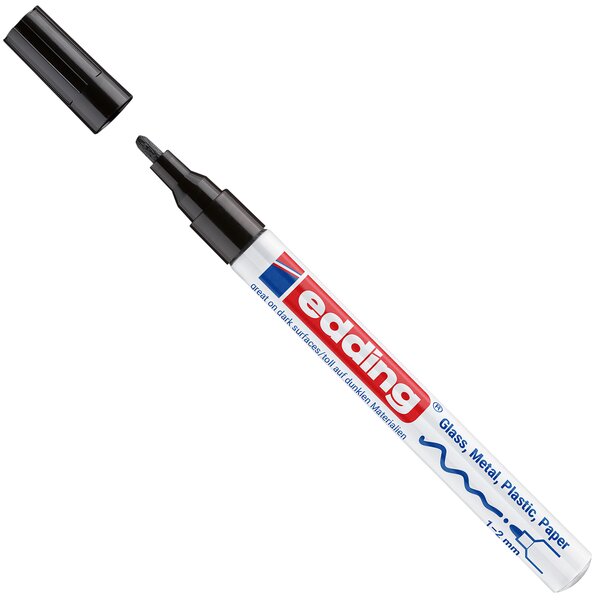 edding lakstift black