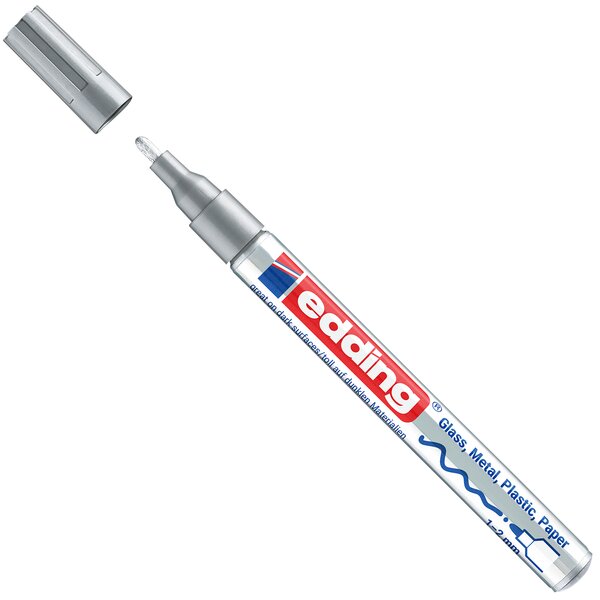 edding lakstift silver