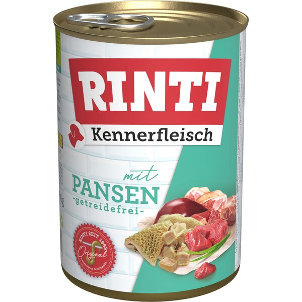 RINTI Nassfutter Kennerfleisch 800g | Pansen