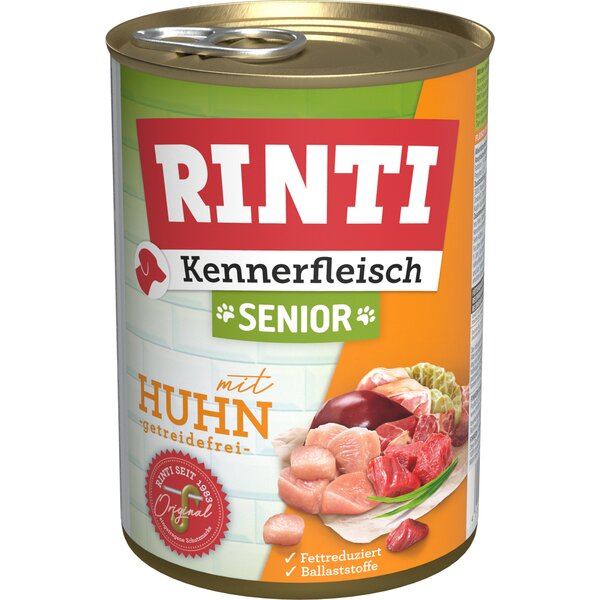 RINTI Nassfutter Kennerfleisch Senior 400g | Huhn