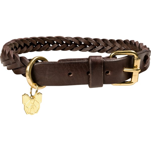 DIGBY & FOX Lederhalsband geflochten 