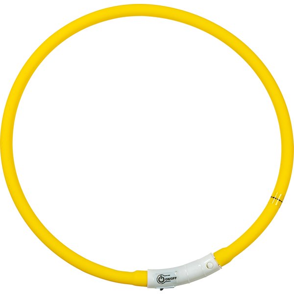 Loesdau LED-Hundehalsband gelb | 65 cm