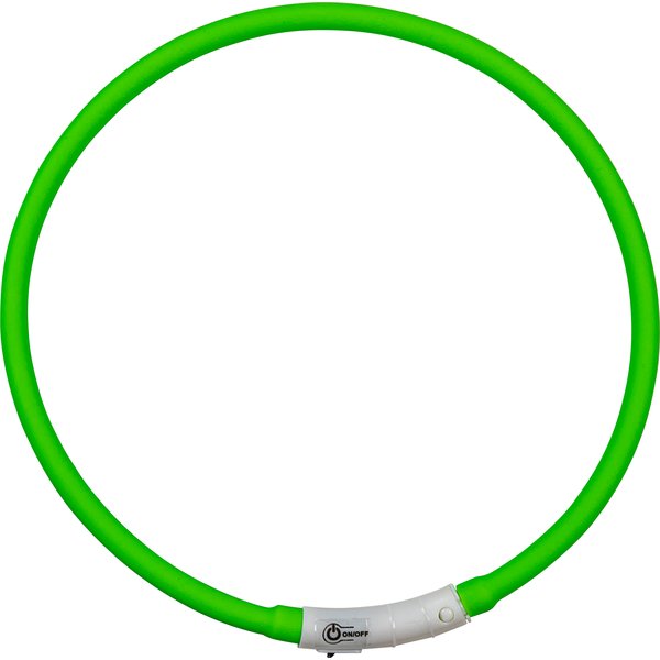 Loesdau LED-Hundehalsband grün | 65 cm