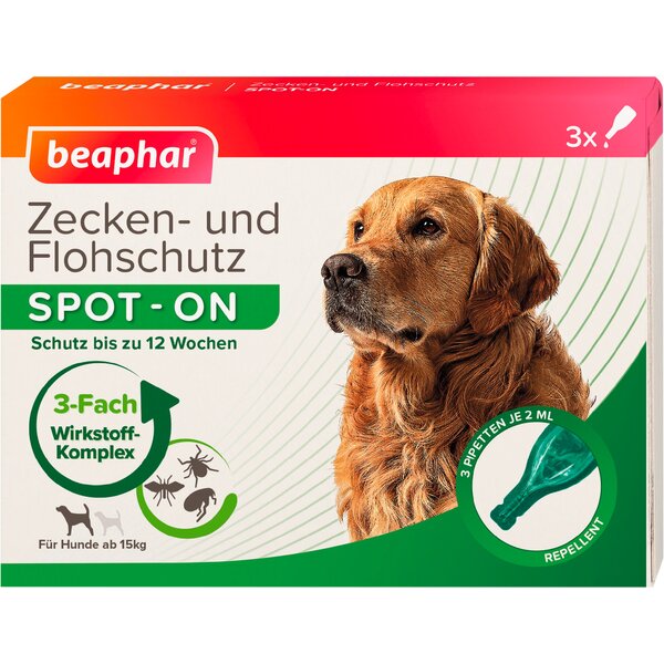 beaphar Zecken- und Flohschutz SPOT-ON 3 x 2ml