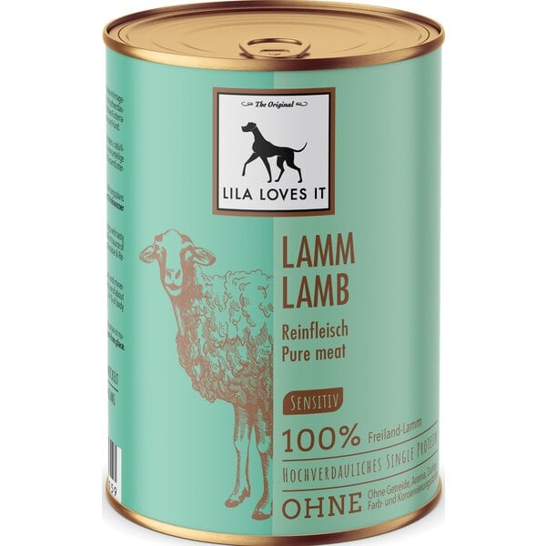 LILA LOVES IT Reinfleisch Dose 400 g | Lamm