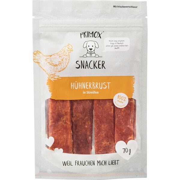 PRIMOX Fleisch-Snack in Streifen 70 g | Huhn