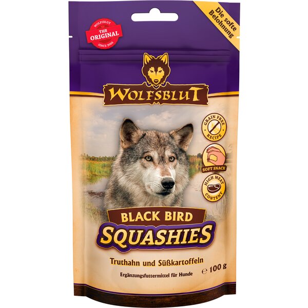 WOLFSBLUT Hundesnack Squashies 100 g | Truthahn