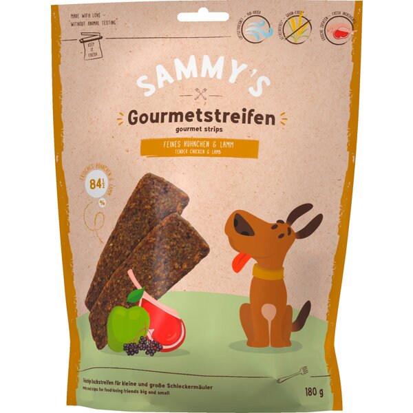 bosch Sammy's Gourmetstreifen 180 g | Lamm/Huhn