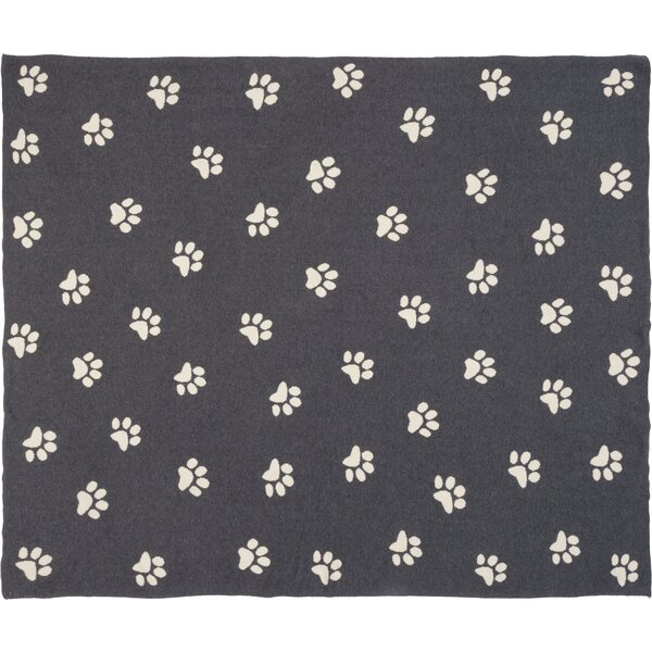 pawberry katoenen deken grey/beige | 100 x 120 cm