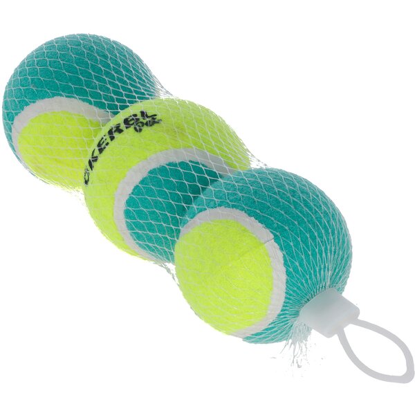 KERBL tennisballen yellow/turquoise | 6,5 cm