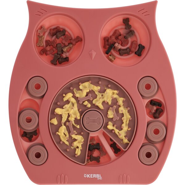 KERBL denk- en leerspel Owl salmon/brown | One size