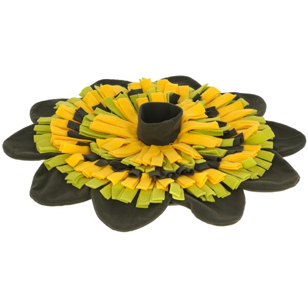 KERBL snuffelmat Sunflower green/yellow | 60 cm