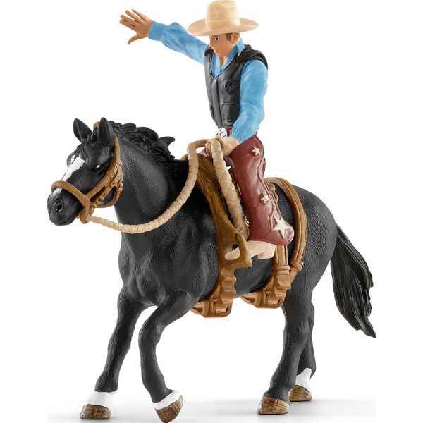 Schleich Saddle bronc riding mit Cowboy 