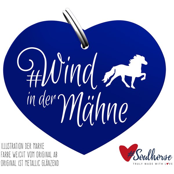 #Soulhorse Anhänger Isländer blau | Wind in der Mähne