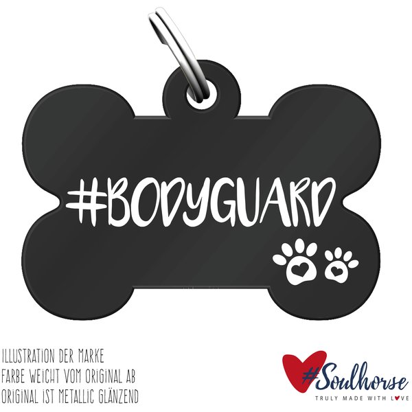 #Soulhorse Anhänger Hund schwarz | Bodyguard