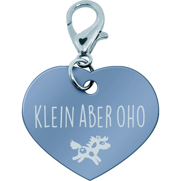 #Soulhorse Anhänger mit Karabiner hellblau | klein aber oho