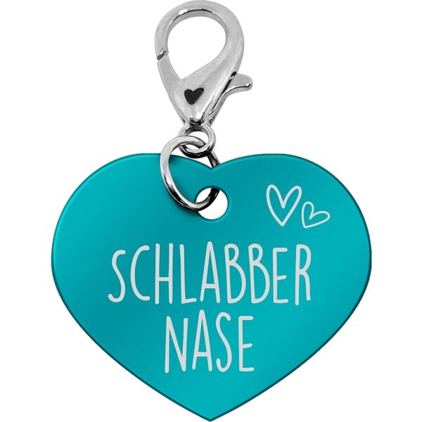 #Soulhorse Anhänger mit Karabiner aqua | Schlabbernase