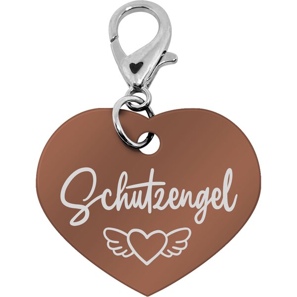 #Soulhorse Anhänger mit Karabiner bronze | Schutzengel